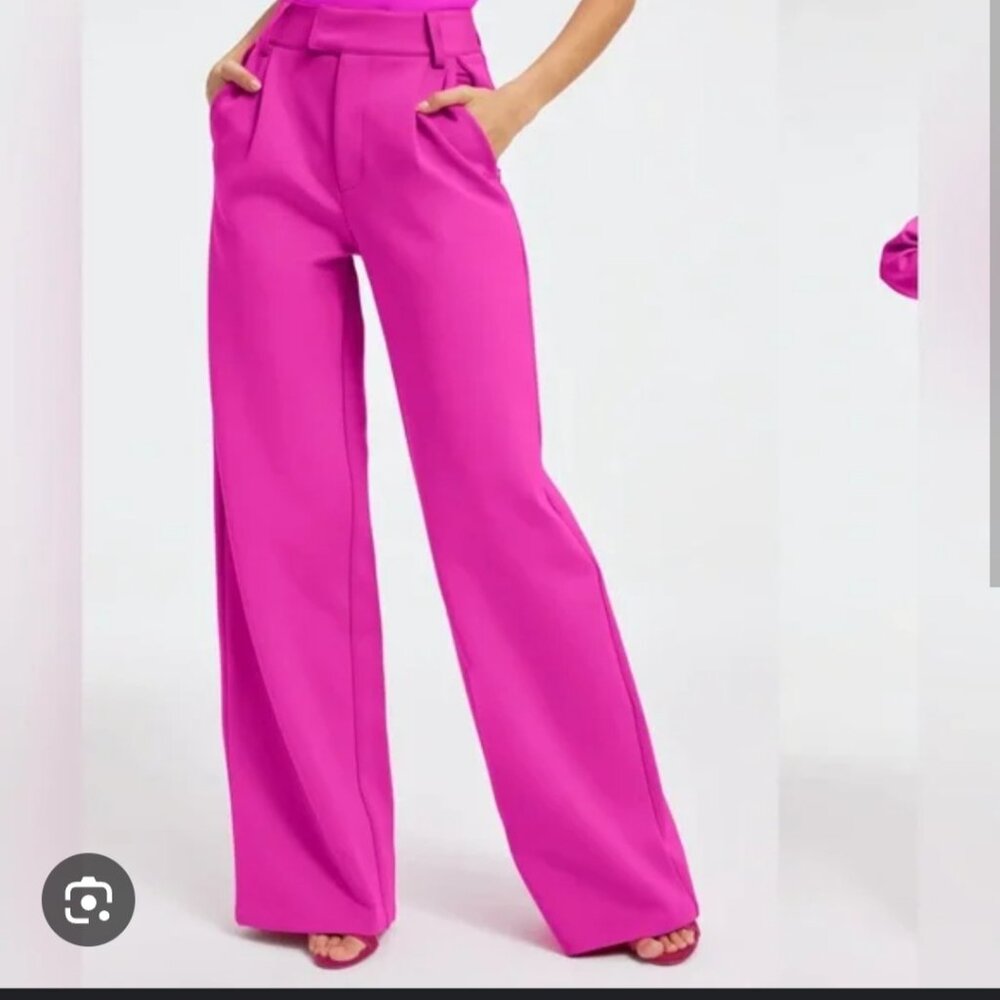 COPY - Good american pink scuba trouser